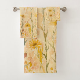 Boho Wildflowers Bad Handdoek