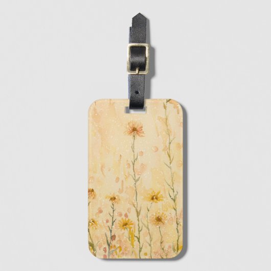 Boho Wildflowers Bagagelabel (Voorkant (verticaal))