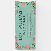 Boho Wildflowers - Bedrijfsnaam Spandoek (Verticaal)