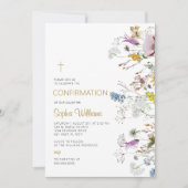 Boho Wildflowers bevestiging uitnodiging (Voorkant)