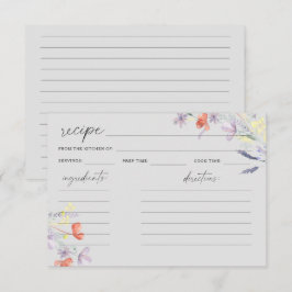 Boho Wildflowers Bloem recept kaart