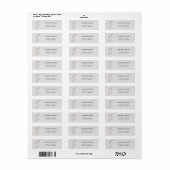 Boho Wildflowers Bloem retourlabel Etiket (Full Sheet)