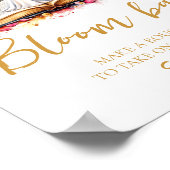 Boho Wildflowers Bloom of Bloem Bar Teken Poster (Hoek)