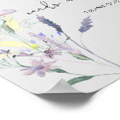 Boho Wildflowers - Boeken kaarten en cadeaus Poster (Hoek)