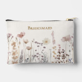Boho Wildflowers Bridesmaid Makeup Cosmetic Etui (Achterkant)