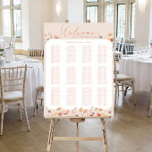 Boho Wildflowers Bruiloft Vind uw stoel Poster