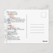 Boho Wildflowers Bunch Photo Modern Arch Graduate Briefkaart (Achterkant)