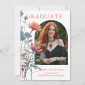 Boho Wildflowers Bunch Photo Modern Arch Photo Kaart (Voorkant)