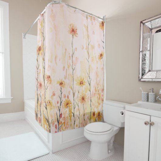 Boho Wildflowers Douchegordijn (In situ)