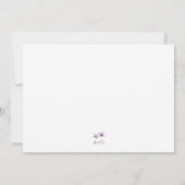 Boho Wildflowers en Butterflies Wedding Kaart (Achterkant)