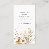 Boho Wildflowers Floral Arranger bloemist Visitekaartje (Achterkant)