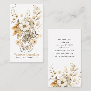 Boho Wildflowers Floral Arranger bloemist Visitekaartje