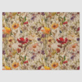 BOHO WILDFLOWERS FLORAL DECOUPAGE TISSUEPAPIER (Voorkant)