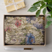 BOHO WILDFLOWERS FLORAL DECOUPAGE TISSUEPAPIER (Geschenk)