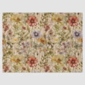 BOHO WILDFLOWERS FLORAL DECOUPAGE TISSUEPAPIER (Voorkant)