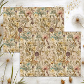 BOHO WILDFLOWERS FLORAL DECOUPAGE TISSUEPAPIER