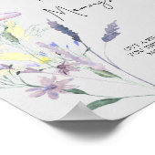 Boho Wildflowers - Hoe groot is mama's buik spel Poster (Hoek)