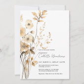 Boho Wildflowers Journey begint Baby shower Kaart (Voorkant)