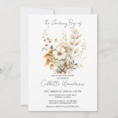 Boho Wildflowers Journey begint Baby shower Kaart (Voorkant)