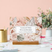 Boho Wildflowers Kleding Branding Teken Acryl Bord (Huwelijk)