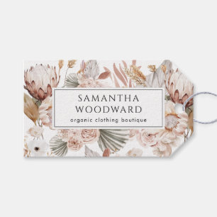 Boho Wildflowers Kleding Prijs Hang Label Cadeaulabel