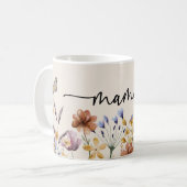 Boho Wildflowers Mama Koffiemok (Voorkant links)