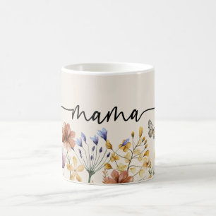 Boho Wildflowers Mama Koffiemok