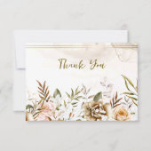 Boho Wildflowers Orthodoxe Christelijke begrafenis Bedankkaart (Voorkant)