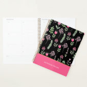 Boho Wildflowers Pink Elegant Trendy Girly  Planner (Display)