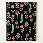 Boho Wildflowers Pink Elegant Trendy Girly  Planner (Achterkant)