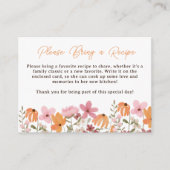 Boho Wildflowers Recept Aanvraag Vrijgezellenfeest Informatiekaartje (Voorkant)