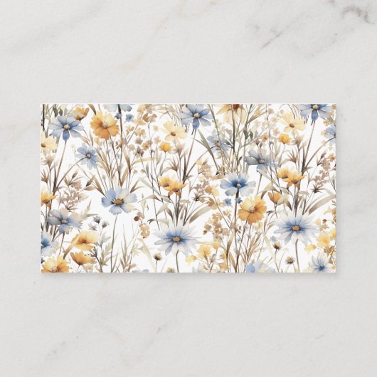 BOHO WILDFLOWERS SCAN QR Code Trouwgegevens Informatiekaartje (Achterkant)