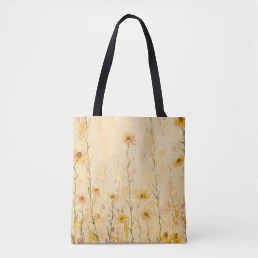 Boho Wildflowers Tote Bag (Voorkant)