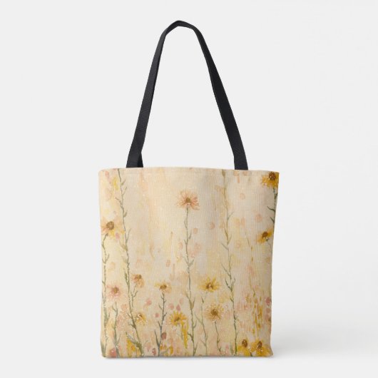 Boho  Wildflowers Tote Bag (Achterkant)