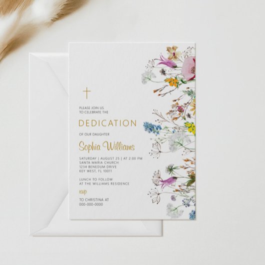 Boho Wildflowers Uitnodiging