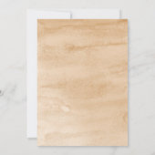 Boho Wildflowers Vrijgezellenfeest Kaart (Achterkant)