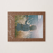 Boho Will you be my Bloemenmeisje Photo Chic Legpuzzel (Horizontaal)