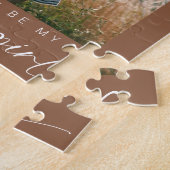 Boho Will you be my Bloemenmeisje Photo Chic Legpuzzel (Zijkant)