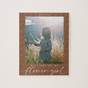 Boho Will you be my Bloemenmeisje Photo Chic Legpuzzel