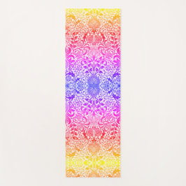 Boho  William Morris Pattern Rainbow Yogamat