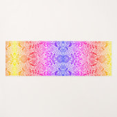 Boho William Morris Pattern Rainbow Yogamat (Voorkant (horizontaal))