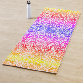Boho  William Morris Pattern Rainbow Yogamat