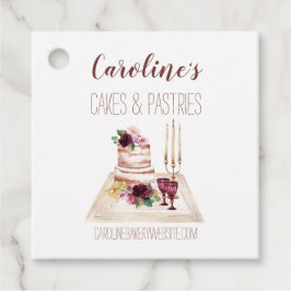 Boho Wine Baking Bakery Boutique Cupcakes Pastries Bedankjes Labels