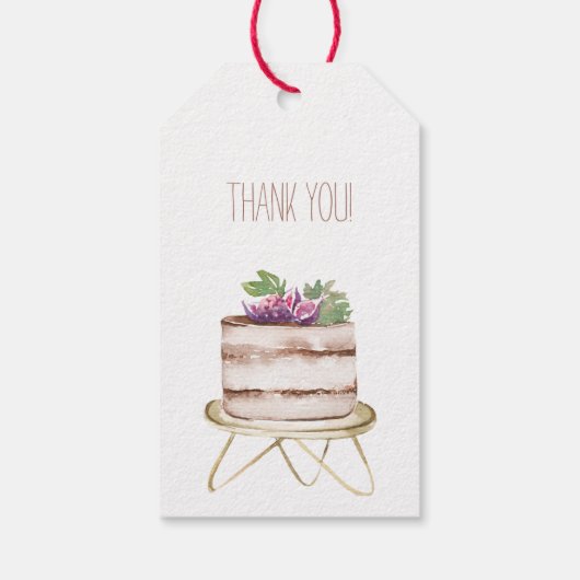 Boho Wine Baking Bakery Boutique Cupcakes Pastries Cadeaulabel (Achterkant)