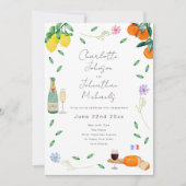 Boho Wine & Cheese Engagement Party Kaart (Voorkant)