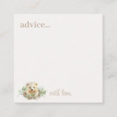 Boho Winter Beer Baby shower Advies Kaarten (Voorkant)