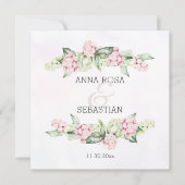 * Boho Winter Berry AR12 QR RSVP Wedding Kaart (Voorkant)