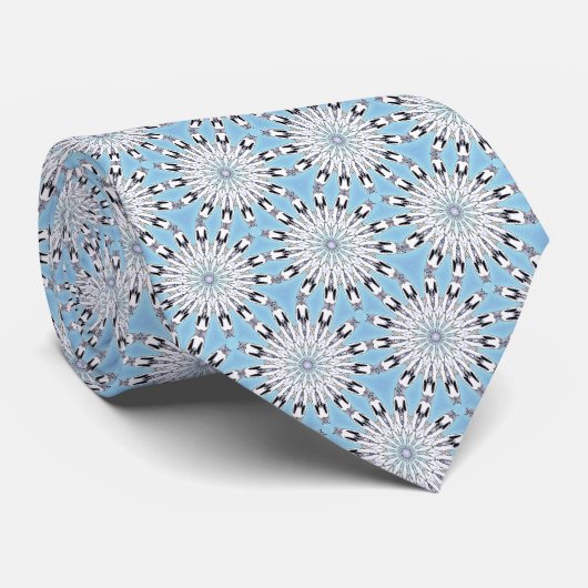 Boho Winter Bloem Halssieraad Stropdas (Opgerold)