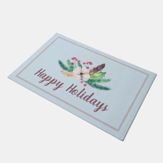 Boho Winter Bouquet  Deurmat (Schuin)