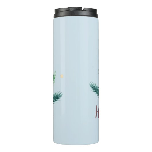 Boho Winter Bouquet Thermosbeker (Achterkant)